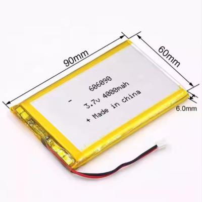 China Rechargeable 3.7V 606090 Li Polymer Battery 4000mAh for Consumer Electronics for sale