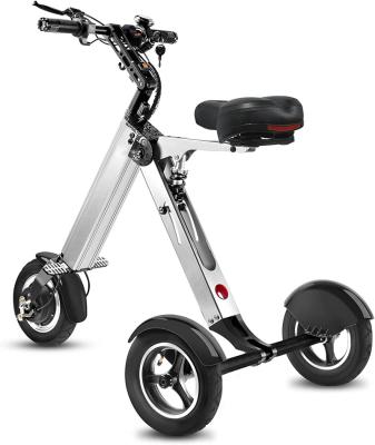 China Function TopMate ES32 Reverse Electric Scooter Mini Tricycle for Adult and Folding Mobility Electric Scooter with 10 Inch Pneumatic Tires for sale