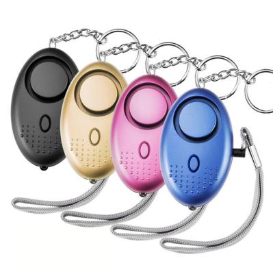 China For Night Walker Runner Elderly Woman Kids Safety Wholesale LED Light Safety Alarm Products Keychains Personal Self Defense For Women for sale