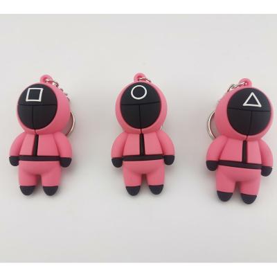 China Newest PVC Gift Squid Game Self Defense Key Chain for sale