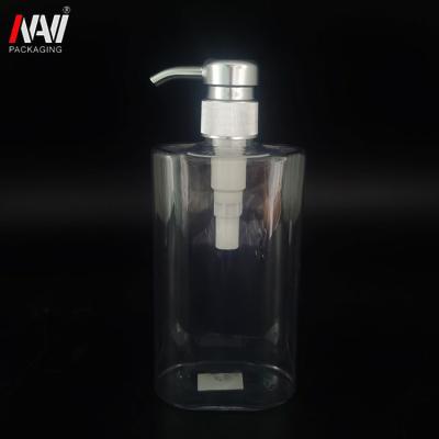 China BEAUTY PACKAGING PET Clear Empty Body Pump Cosmetic Plastic Shampoo Bottle 435ml for sale