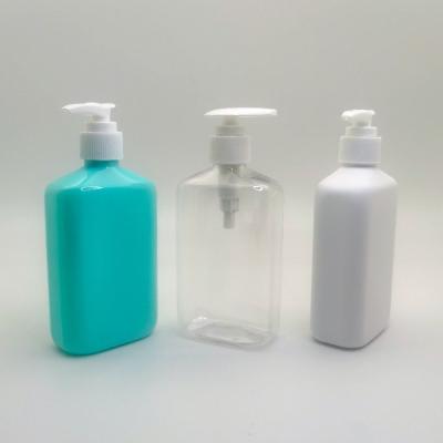 China Personal Skincare Packaging 250ml Square Pet Bottle For Shampoo Custom Bottles For Skincare Clear Body Lotion Bottle for sale