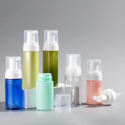 China Cosmetic Facial Foam Bottle With Brush Foaming Bottle 120ml 150ml Luxury Foaming Bottle for sale