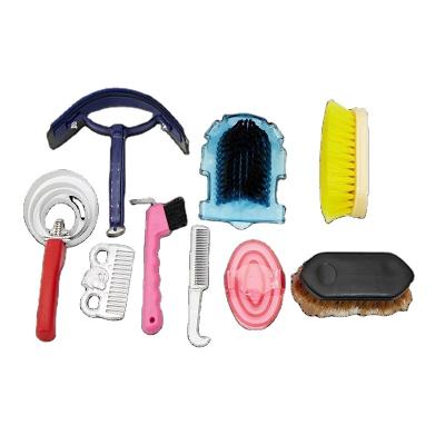 China In Stock 9-Piece Horse Grooming Kit.Horse Grooming Tools & Packing H222 for sale