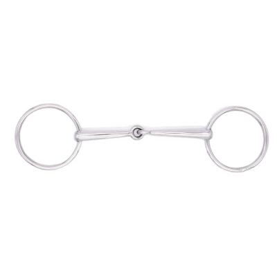 China In The Western Bradoon Horse Actions Aim Ring Snaffle Stainless Steel Horse Equestrian Loose Mouth Bit Comfortable Loose Bit H192 for sale