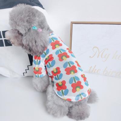 China 2021 Summer New Style Matching Outfit Pet Sustainable Parent-child Garment, Family Look, Parenting Clothes, Breathable Mesh Fabric for sale