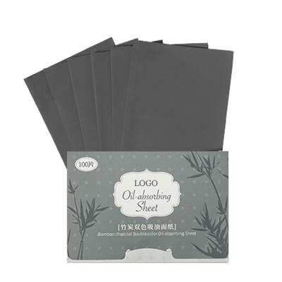 China Soft Personal Bamboo Charcoal Oil Absorbing Face Oil Blotting Sheets Natural Material for sale