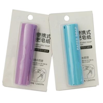 China Basic Cleaning Refresh Paper Soap Portable Travel Soft Hand Soap Paper Wash Hand Bath Scented Slice Sheets for sale