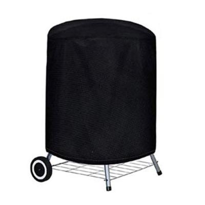 China Round BBQ Grill Cover Garden Protector Cover Windproof Heavy Duty Dustproof Outdoor UV Resistant BBQ Grill Cover for sale