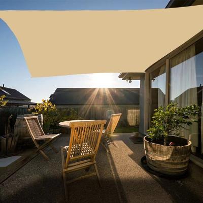 China Sun Shade Sail Canopy Custom Waterproof Garden Patio Restaurant Cafe Hotel Sun Shade Sail for sale