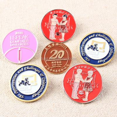 China Europe Metal Etching Lapel Pin, Zinc Alloy Etched Lapel Pin, Brass Etching Lapel Pin for sale