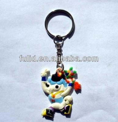 China Minimalist Custom Soft PVC Silicon Magnet Rubber Sticker With Key Chain for sale