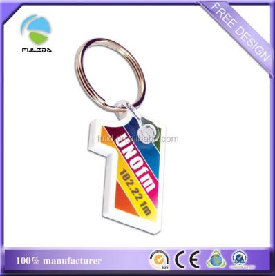 China Custom Made Plastic Printed Number One EVA Foams Key Chain Keyring molle for sale