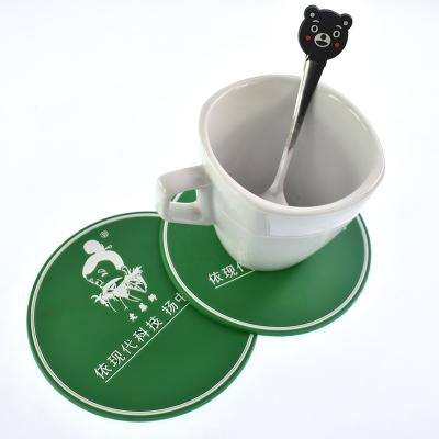 China Irregular Shaped Irregular Edge Heat Insulation Durable Custom Thick Rubber Advertising Coaster for sale