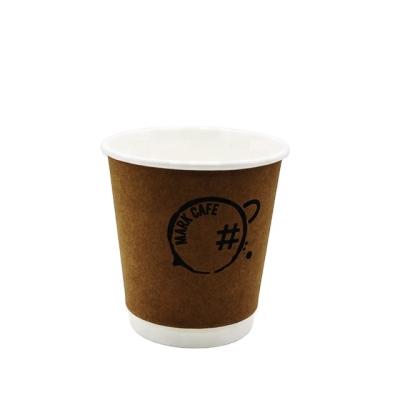 China Double Wall 10oz Disposable Disposable Coffee Paper Cup With Lid for sale