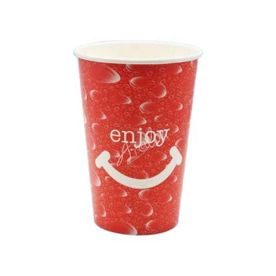 China Disposable Double PE Coated Coke Cold Drinking Paper Cup for sale