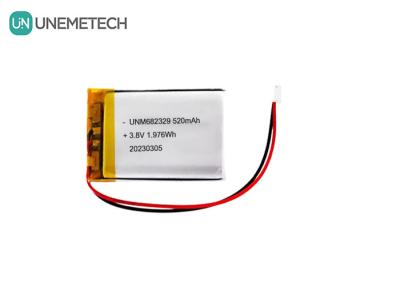 China CE 4,35V Hochspannungs-Lithiumbatterie 682329 520mAh 3,8V Li-Ionen-Wiederaufladbatterie zu verkaufen