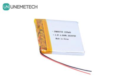 China OEM 4.35V High Voltage Lithium Polymer Batteries 1220mAh 683736 with Long Cycle Life for sale