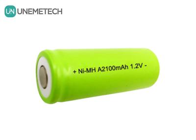 Chine NiMH A2100mAh Batterie 1.2V A 2100mAh Batterie rechargeable pour lampe de poche Approuvée CE à vendre