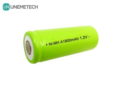 China Rechargeable A Type NiMH Batteries A1800 1.2V 1800mAh For Smart Lock CE Approved for sale