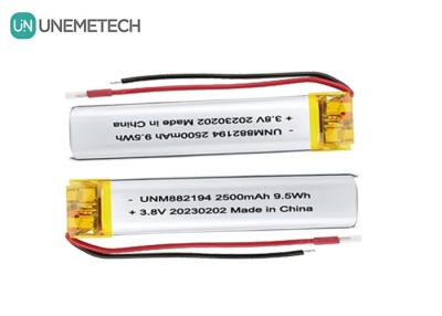 China Custom 882194 Hochspannung LiPo Batterie 4.35V 2500mAh 1 Jahr Garantie zu verkaufen