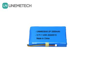 Китай Батарея литий-полимерной батареи большой емкости 603045 2P 3.7V 2000mAh продается