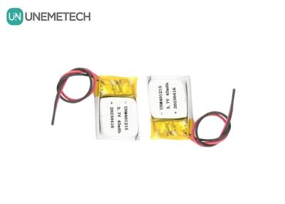 China Ultra dunne Lithium Polymer Battery 401215 3.7V 45mAh Li Po Battery voor GPS Tracker Te koop