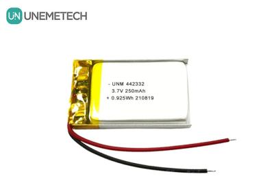 China 3.7V 250mAh Lipo Rechargeable Battery 442332 For Portable Electronic Scales for sale