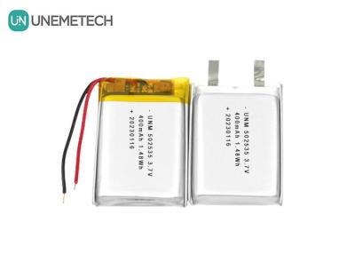 China Li Polymer Battery Pack 502535 400mAh 3.7V battery for Electronic Appliances for sale