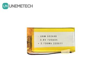 China 3.8V 720mAh LiPo Hochvoltbatterie LiHV 502448 für Bluetooth-Kopfhörer zu verkaufen