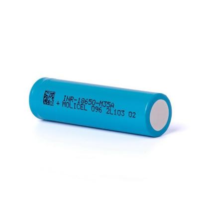 China Molicel INR-18650-M35A Flat Top 18650 Bateria Molicel M35A 18650 3500mAh 10A Bateria 3.6V à venda