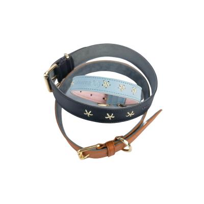 China Quick Release Wholesale Supply Logo Leather Luxury Dog Collar Customized Design Customized for sale