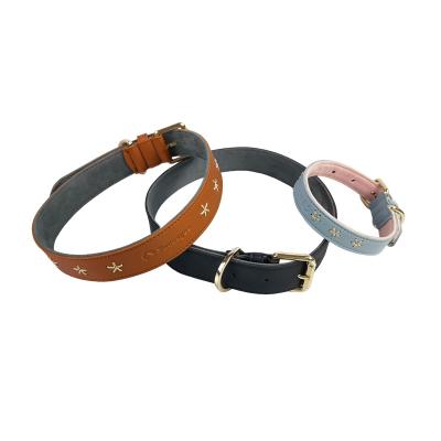 China Hot Selling Personalized Choker Collars Fashion Adjustable Leather Dog And Pets Collars for sale