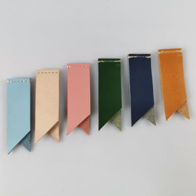 China Multicolor New Arrival Stationery Keepsake Contract Waterproof Customized Logo Leather Bookmark for sale