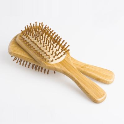 China Wholesale Custom Best Selling Bamboo Round Logo Airbag Hair Brush Custom Hair Brush for sale