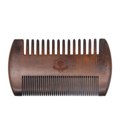 China Comfortable Hops Selling Beard Comb Custom Logo Wooden Beard Comb For Men Love Beard Comb for sale