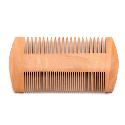 China Wholesale Custom Comfortable Beard Comb Wooden Lice Comb Mustache Lice Comb Wooden Beard Comb For Men for sale