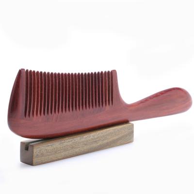 China Red Sandalwood Healthy Magic Straightener Comb Long Wide Teeth Hair Comb for sale