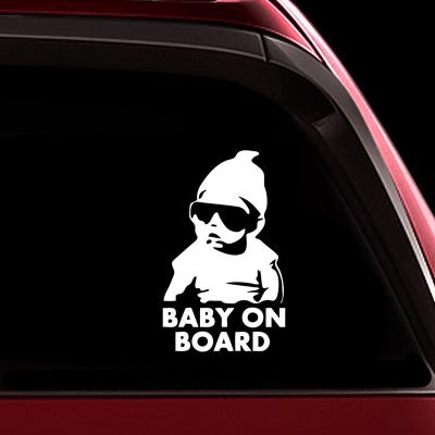 China Waterproof/UV Protection Car Stickers Window Vinyl Decals Baby On Edge Decor Decal Bumper Sticker For Cars for sale