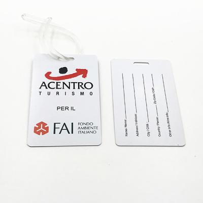 China Durable Wholesale Personalized Hard PVC Custom Luggage Tag for sale