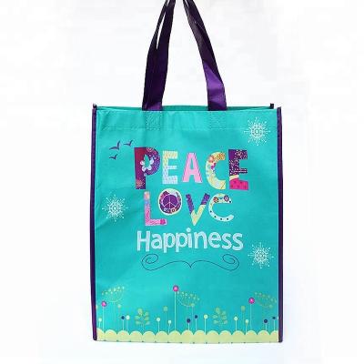 China Customizable Large Size Laminated Promotional PP Woven Tote Bag for sale