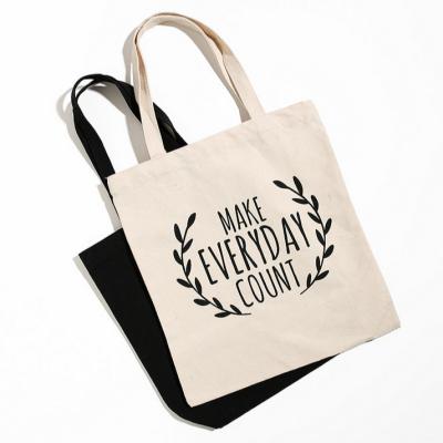 China Eco Cotton Canvas Tote Custom Printing Organic Bag , Shopping Tote Bag for sale