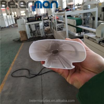 China PUFF SJ55 SJ50 1 Color 2 Colors PC Plastic Shade / Light Line Siemens PC Profile Extrusion Cover Profile Extrusion Line Motor for sale