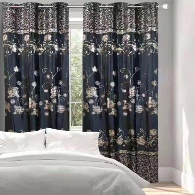 China Blackout 100% China Factory Polyester Holland Aluminum Velvet Curtains 108 Inch for sale