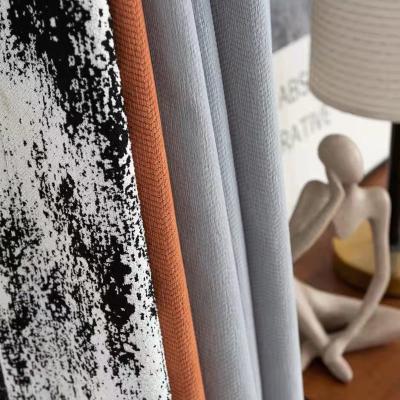 China Blackout Curtain For Living Room Curtain Blackout 100% Polyester Fashion Design Widow Curtains Ready Made for sale