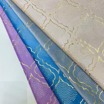 China Direct Sale French Compound Polyester Fabric Curtain Fabric Velvet Holland Factory Hot Stamping Foil Shrink-Resistant for sale