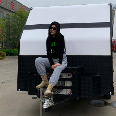 China Travel trailer travel carts mobile aluminum trailer motorhomes camping bike ATV campervan kits for sale