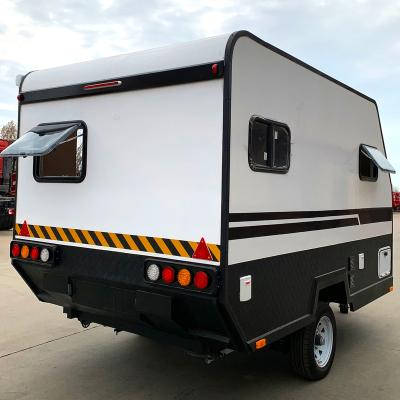 China Travel Trailer US Standards Camp Trailers Car Toy Transporter Off Road 4x4 Caravan for sale