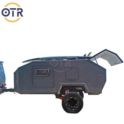 China Hot Sale Lightweight Independent Suspension Factory Small Expanding Camper Tent Trailer for sale