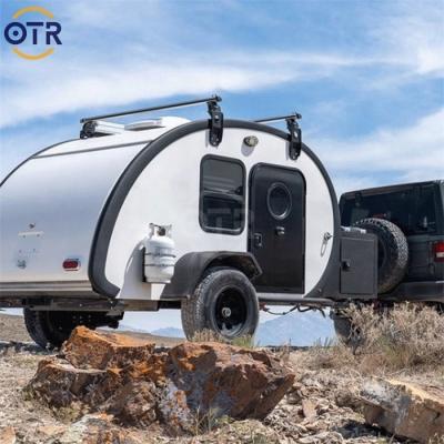 China Lightweight Teardrop Caravan Travel Trailer Offroad Camper With Bathroom Teardrop Caravan for sale